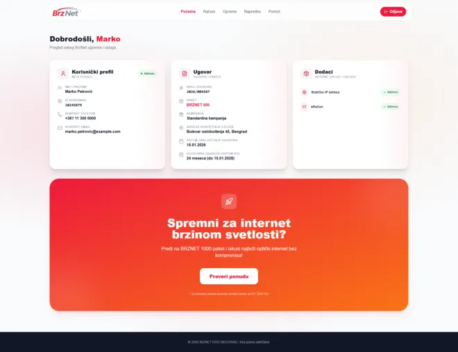 Moj BrzNet Portal
